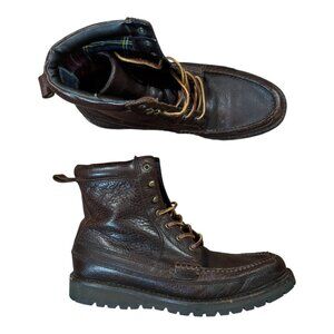 Polo Ralph Lauren Willingcott High Brown Leather Sport Boots Size 13 D Mens